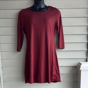 Patagonia Seabrook Burgandy Criss-Cross back dress. Size large.  Great condition
